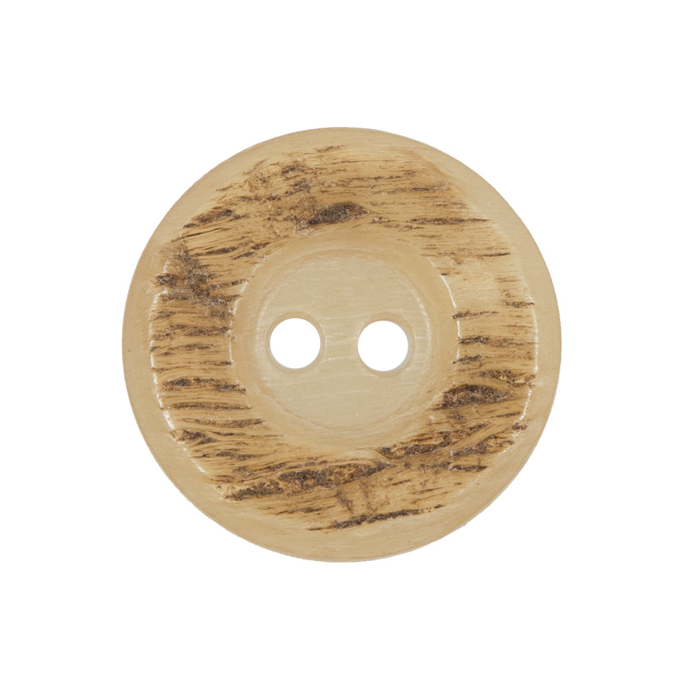 Beige Horn 2-Hole Button - 40L/25.5mm Beige Horn 2-Hole Button - 40L/25.5mm