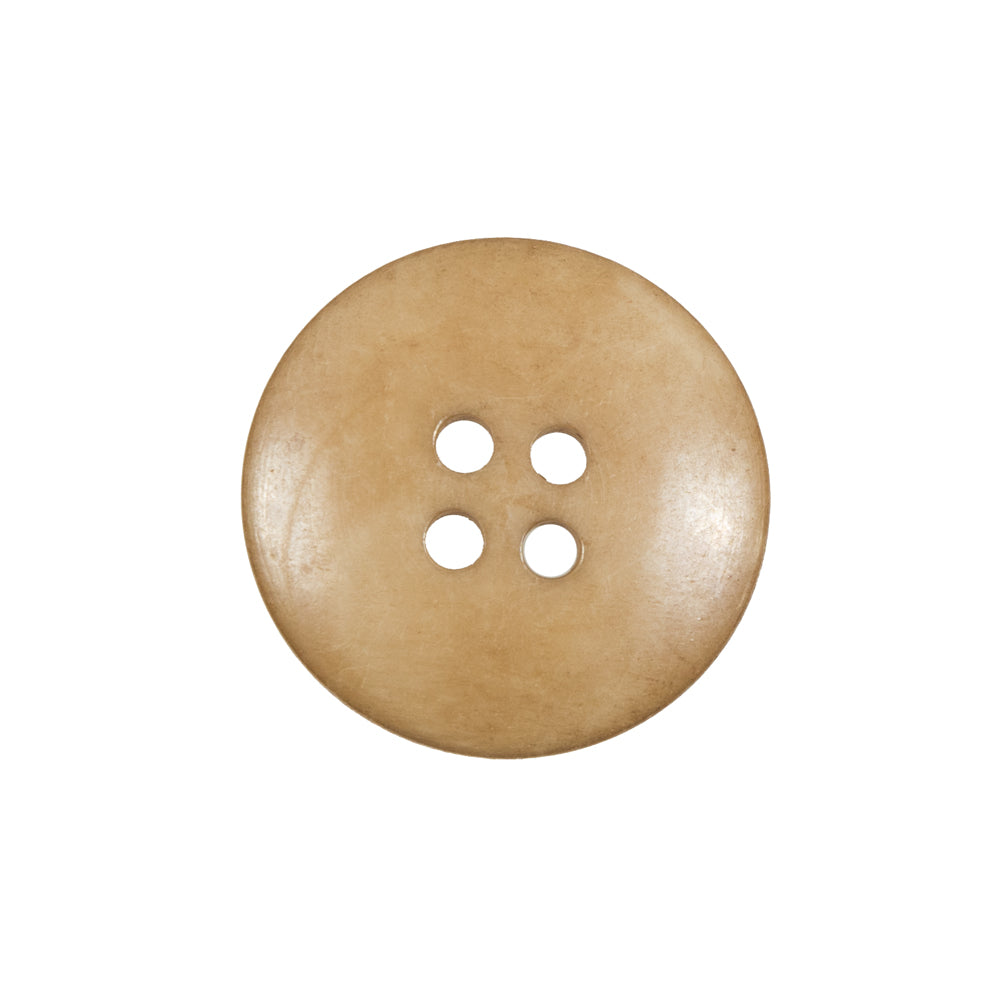 Light Tan Horn 4-Hole Button - 36L/23mm Detail Light Tan Horn 4-Hole Button - 36L/23mm Detail