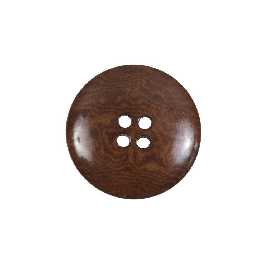 Amber Colored Horn 4-Hole Button - 36L/23mm Detail Amber Colored Horn 4-Hole Button - 36L/23mm Detail