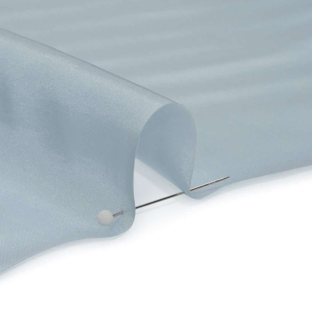 Lucidum Baby Blue Bemberg Lining - Folded