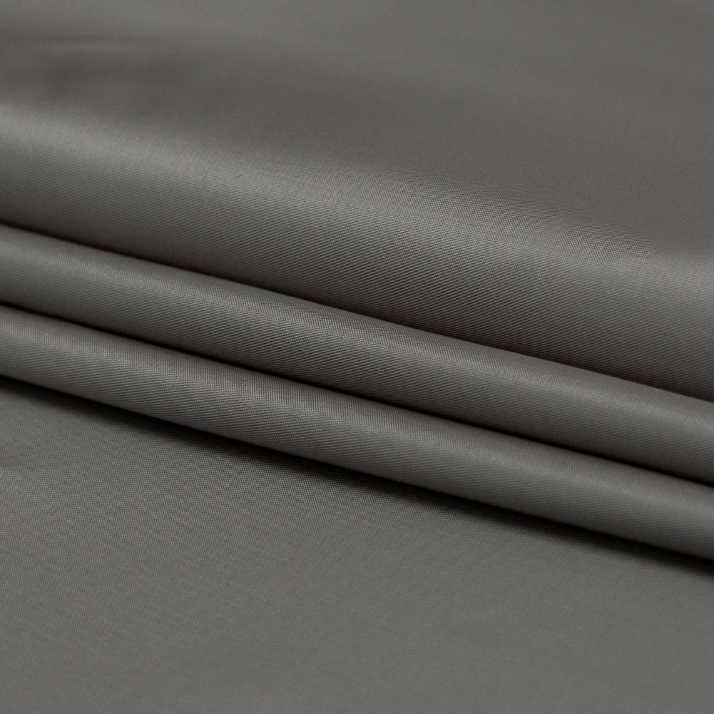 Lustro Medium Gray Twill Bemberg Lining - Detail Lustro Medium Gray Twill Bemberg Lining - Detail