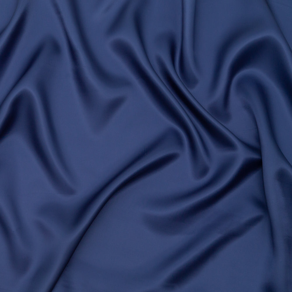 Twill Bemberg Lining - Navy - Lustro Collection Twill Bemberg Lining - Navy - Lustro Collection