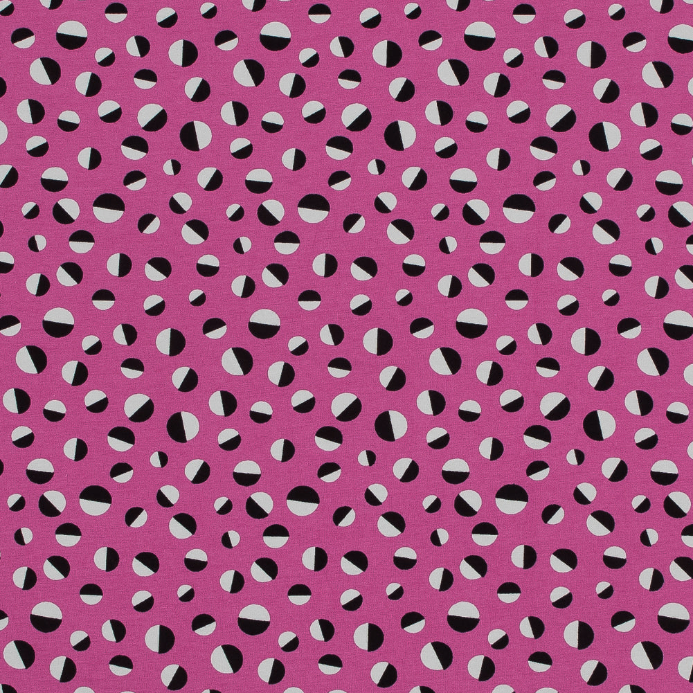 Pink Orbs Printed Cotton Jersey Pink Orbs Printed Cotton Jersey