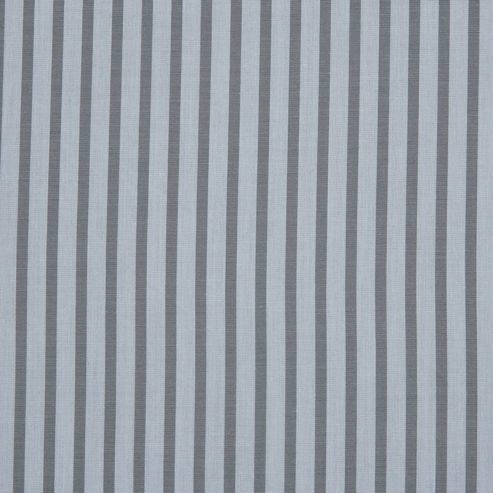 Gray and White Striped Cotton Voile Detail Gray and White Striped Cotton Voile Detail