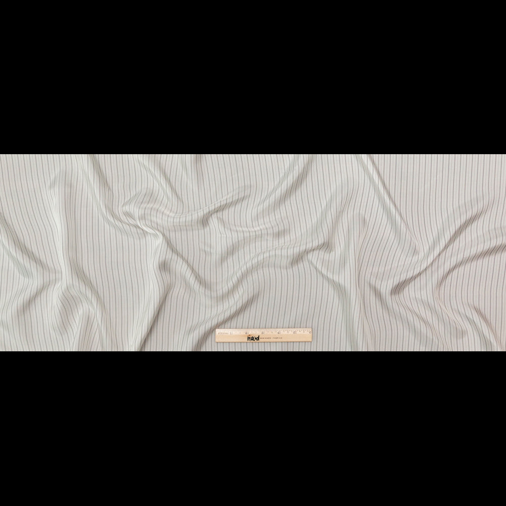 Bemberg Lining - White and Black Stripes Folded Bemberg Lining - White and Black Stripes Folded