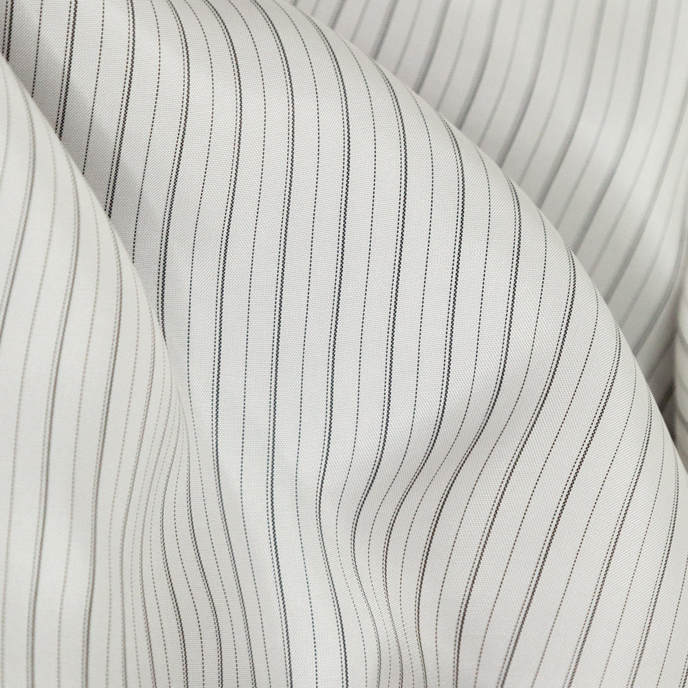 Bemberg Lining - White and Black Stripes Full Bemberg Lining - White and Black Stripes Full