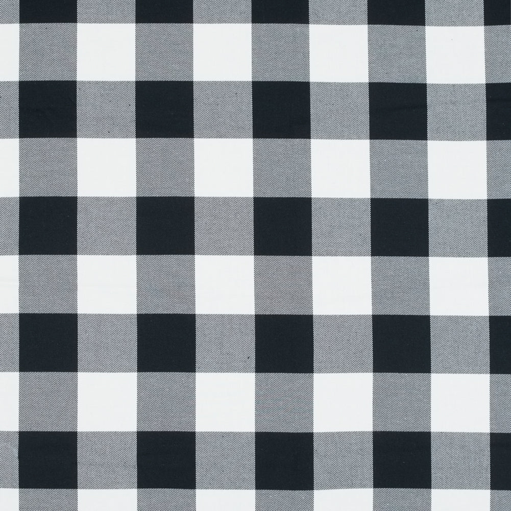 White and Black Buffalo Check Cotton Flannel White and Black Buffalo Check Cotton Flannel