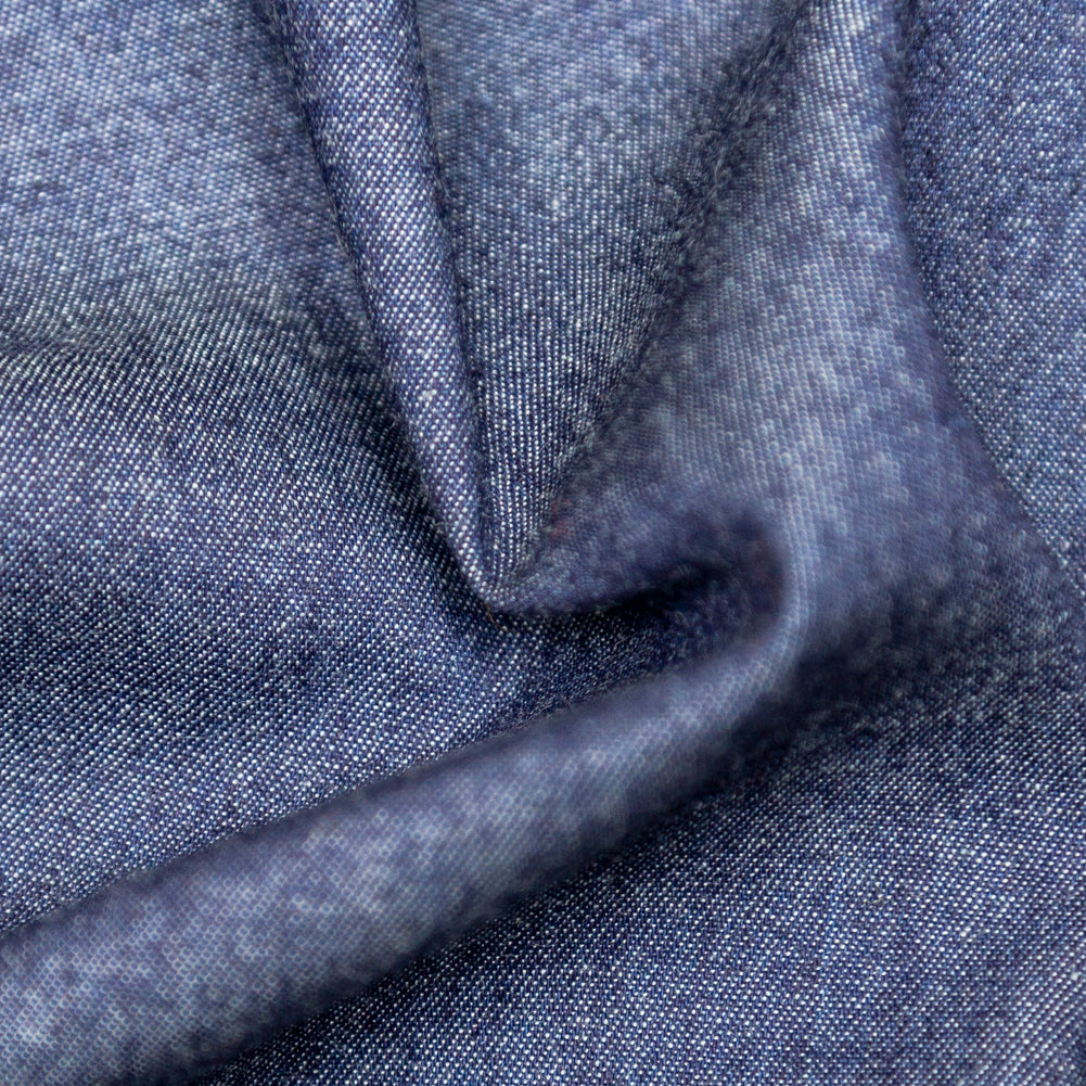 Light Indigo Washed Top-Weight Cotton Denim Full Light Indigo Washed Top-Weight Cotton Denim Full