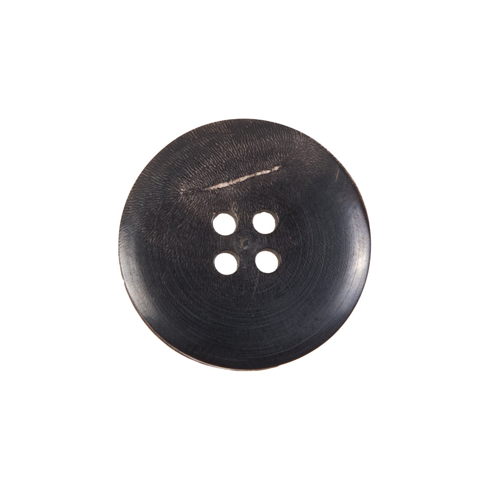 Light Brown Horn 4-Hole Button - 34L/21.5mm - Detail Light Brown Horn 4-Hole Button - 34L/21.5mm - Detail