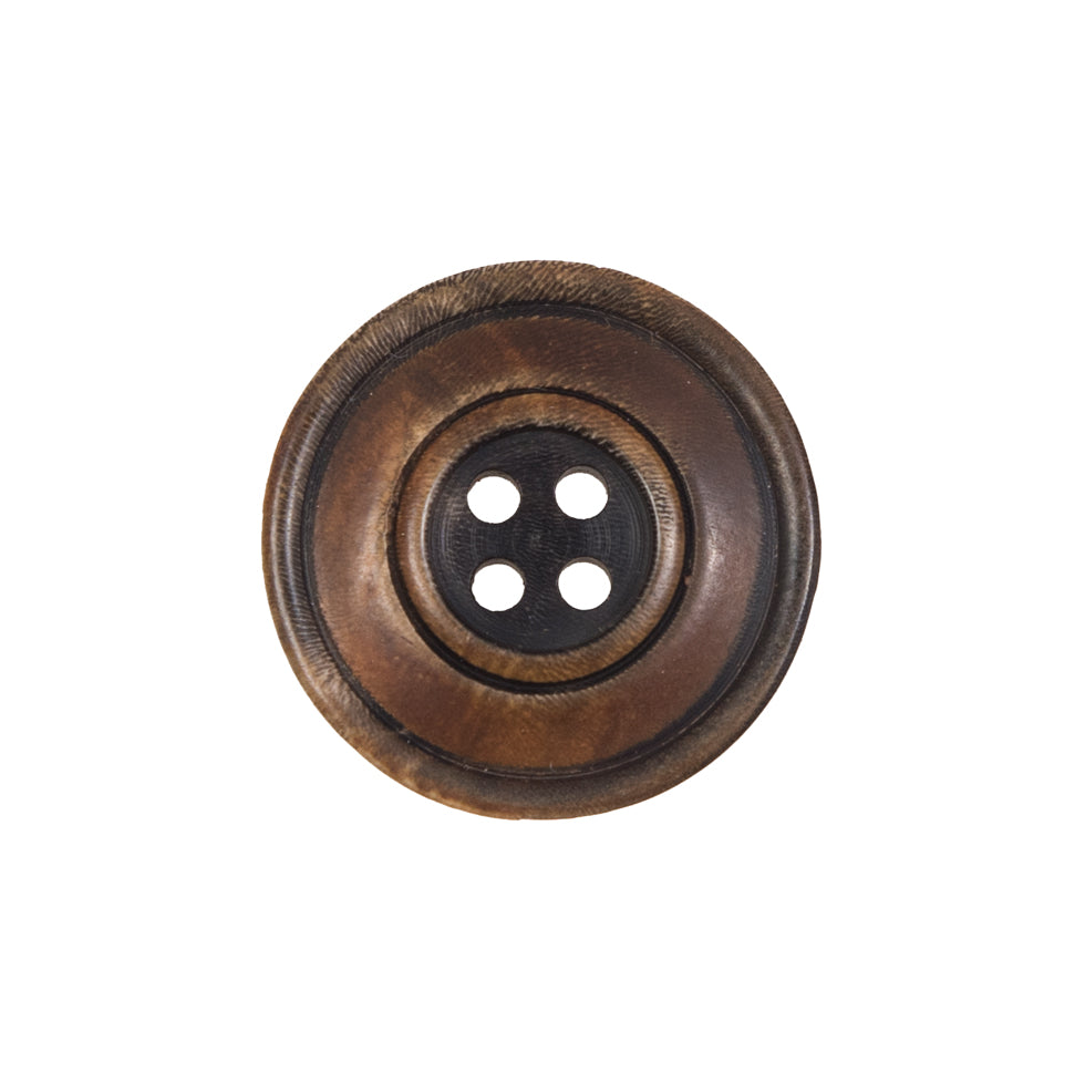 Light Brown Horn 4-Hole Button - 34L/21.5mm Light Brown Horn 4-Hole Button - 34L/21.5mm