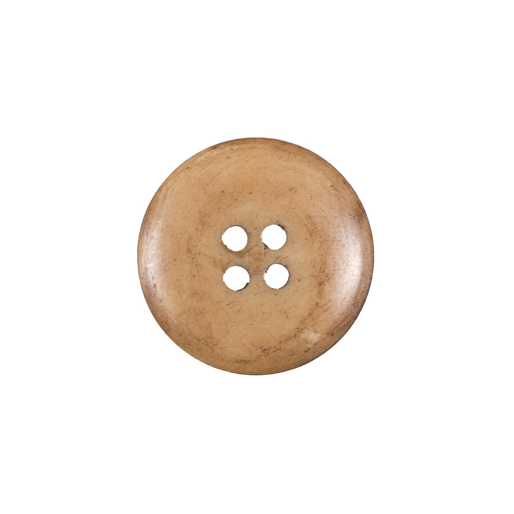 Beige Horn 4-Hole Button - 32L/20mm Detail Beige Horn 4-Hole Button - 32L/20mm Detail