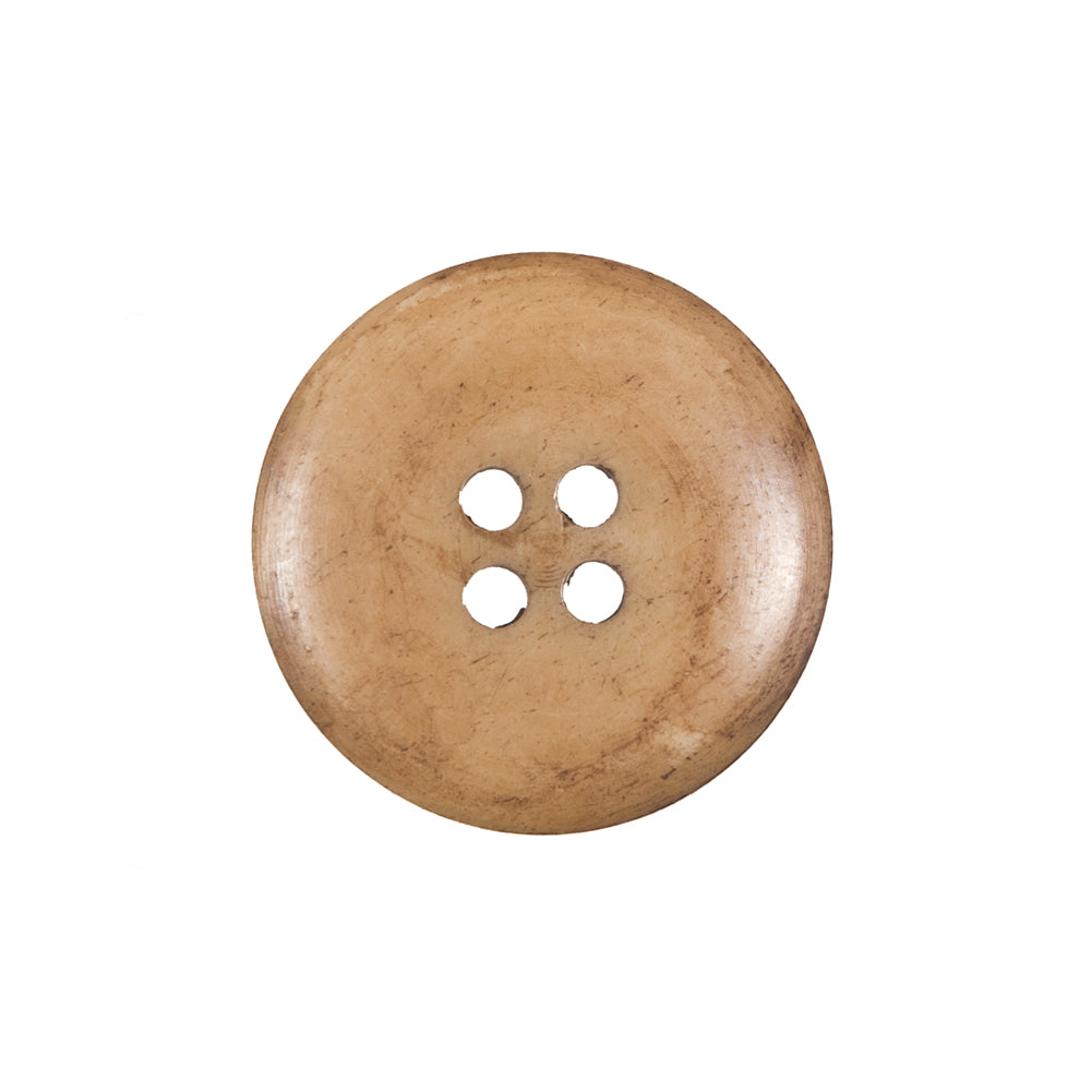 Beige Horn 4-Hole Button - 36L/23mm Detail Beige Horn 4-Hole Button - 36L/23mm Detail
