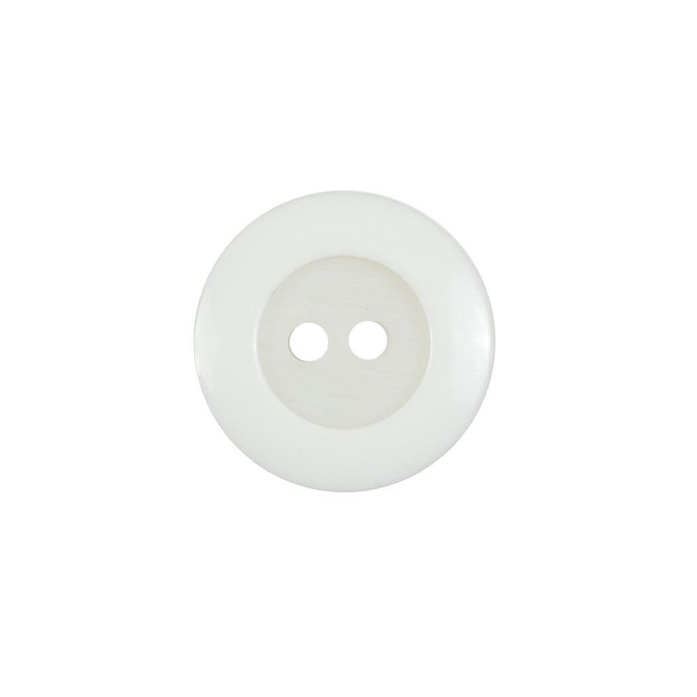 Ivory Plastic 2-Hole Button - 28L/18mm Ivory Plastic 2-Hole Button - 28L/18mm