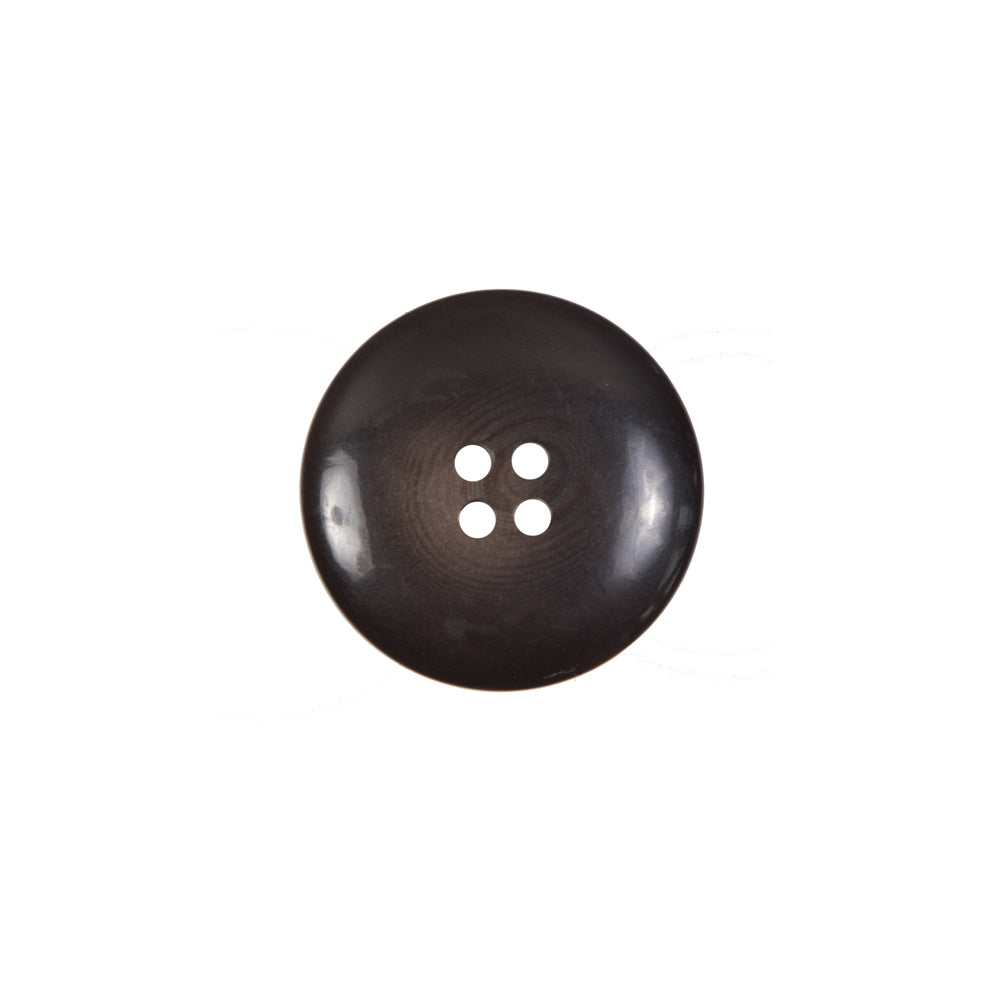 Matte Brown Plastic 4-Hole Button - 24L/15mm Detail Matte Brown Plastic 4-Hole Button - 24L/15mm Detail