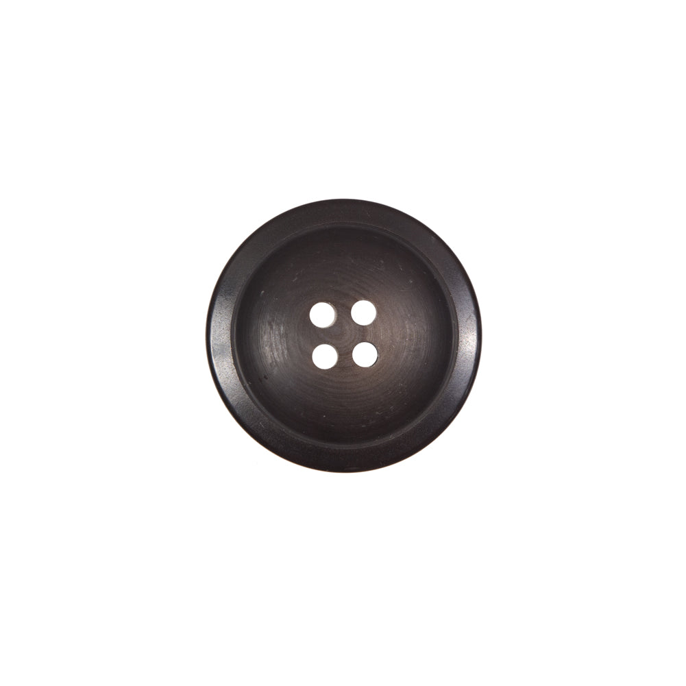 Matte Brown Plastic 4-Hole Button - 24L/15mm Matte Brown Plastic 4-Hole Button - 24L/15mm