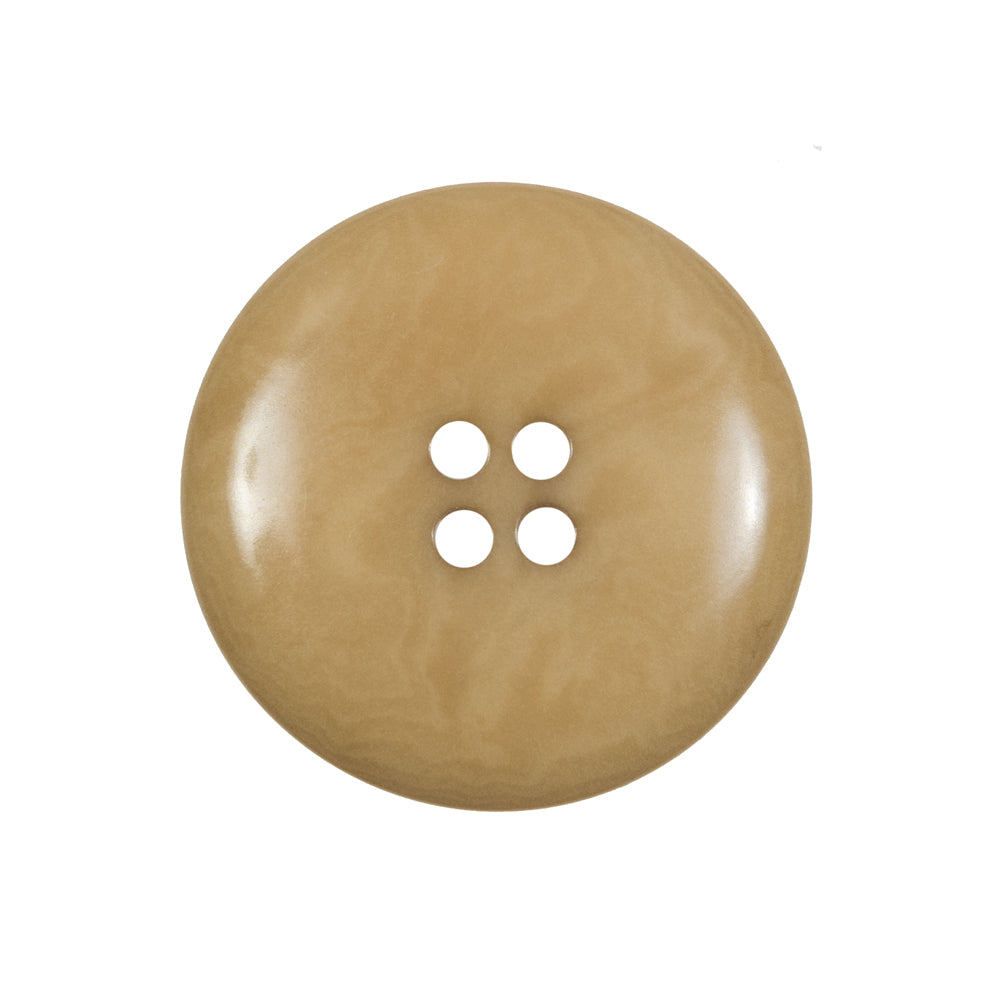 Suntan Swirled Horn 4-Hole Button - 40L/25.5mm Detail Suntan Swirled Horn 4-Hole Button - 40L/25.5mm Detail