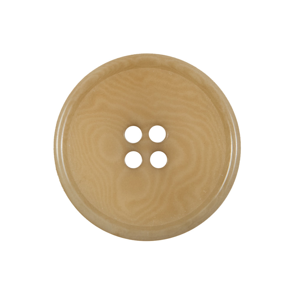 Suntan Swirled Horn 4-Hole Button - 40L/25.5mm Suntan Swirled Horn 4-Hole Button - 40L/25.5mm