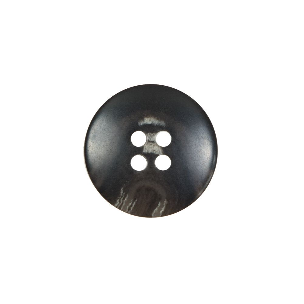 Black and Brown Plastic 4-Hole Button - 30L/19mm Detail Black and Brown Plastic 4-Hole Button - 30L/19mm Detail