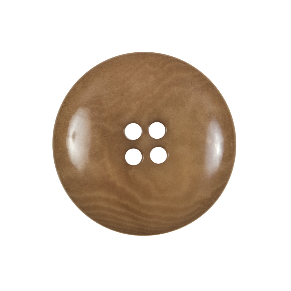 Dark Tan Horn 4-Hole Button - 40L/25.5mm Detail Dark Tan Horn 4-Hole Button - 40L/25.5mm Detail