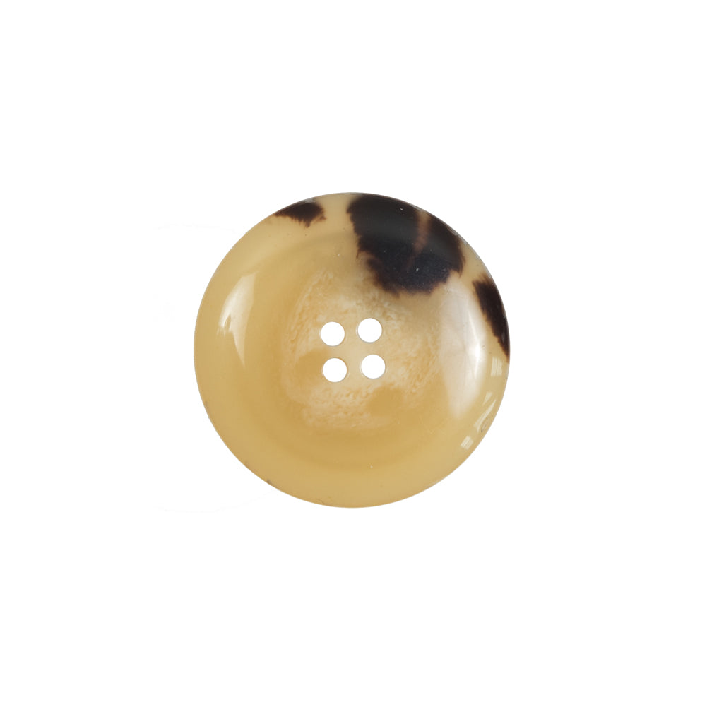 Tan/Brown Plastic 4-Hole Button - 30L/19mm Detail Tan/Brown Plastic 4-Hole Button - 30L/19mm Detail