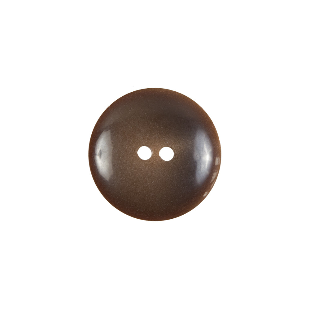 Brown Plastic 2-Hole Button - 28L/18mm Detail Brown Plastic 2-Hole Button - 28L/18mm Detail