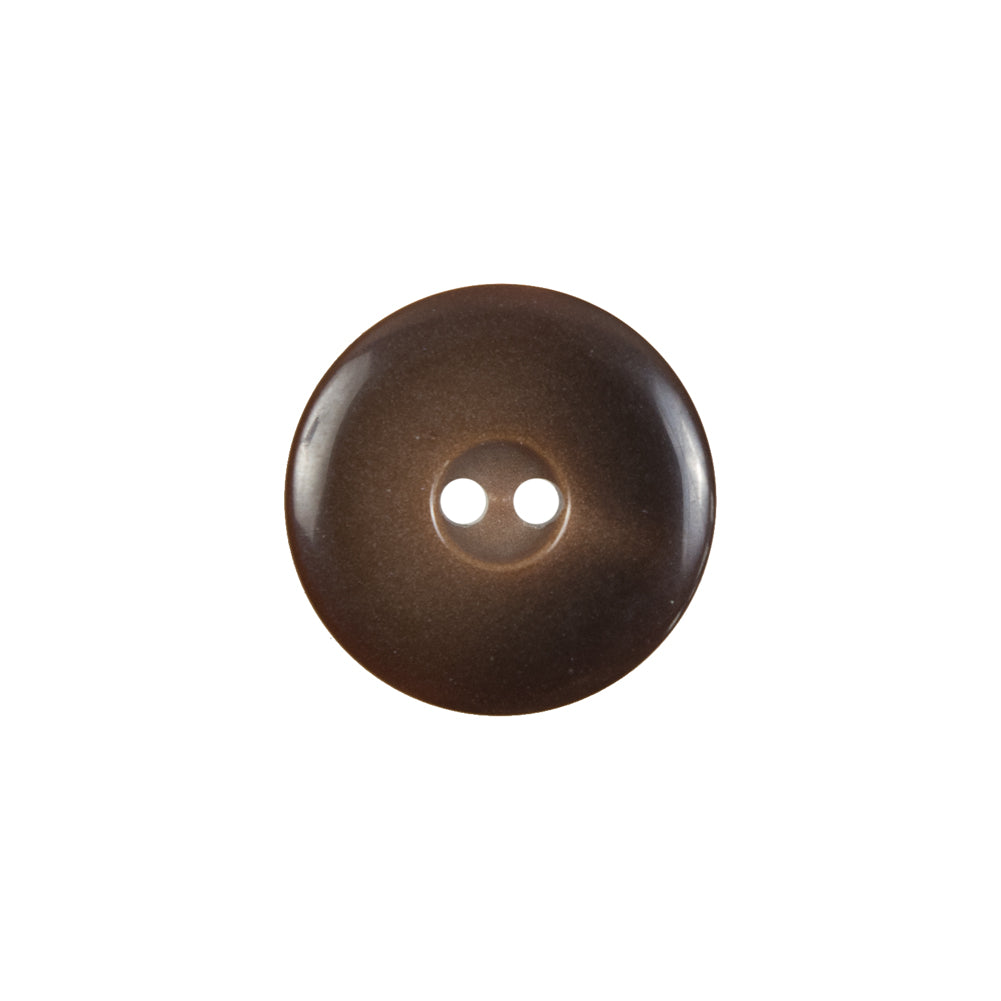 Brown Plastic 2-Hole Button - 28L/18mm Brown Plastic 2-Hole Button - 28L/18mm