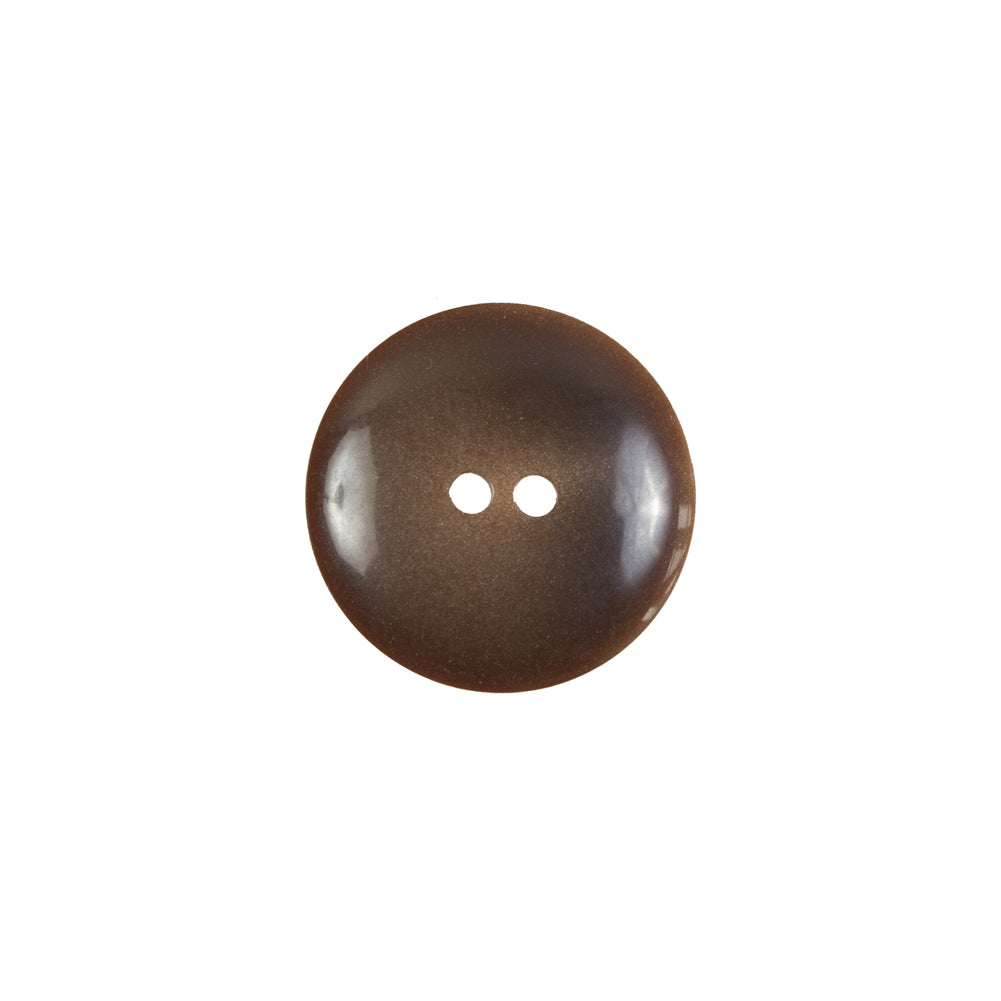 Brown Plastic 2-Hole Button - 24L/15mm Detail Brown Plastic 2-Hole Button - 24L/15mm Detail