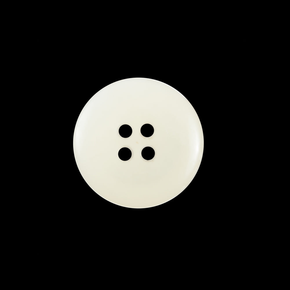 White and Beige Plastic 4-Hole Button - 32L/20mm Detail White and Beige Plastic 4-Hole Button - 32L/20mm Detail