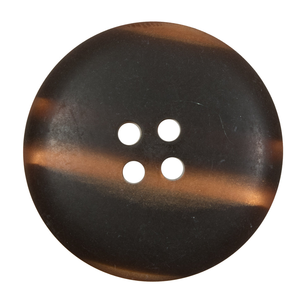 Italian Metallic Bronze Etched 4-Hole Button - 54L/34mm Detail Italian Metallic Bronze Etched 4-Hole Button - 54L/34mm Detail