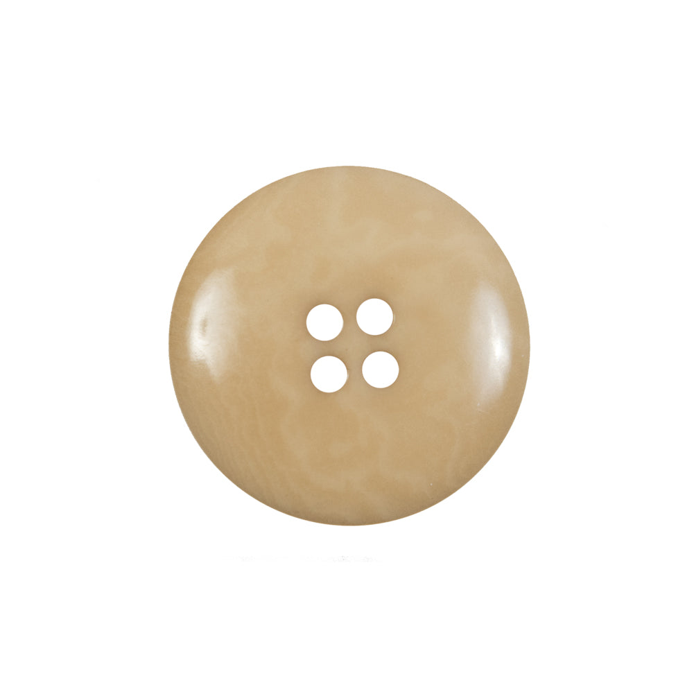 Light Tan Horn 4-Hole Button - 36L/23mm Detail Light Tan Horn 4-Hole Button - 36L/23mm Detail