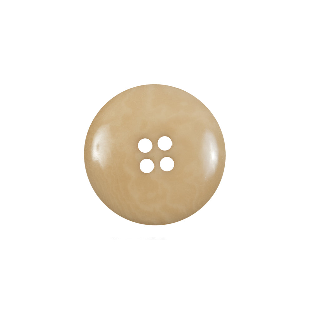 Light Tan Horn 4-Hole Button - 28L/18mm Detail Light Tan Horn 4-Hole Button - 28L/18mm Detail