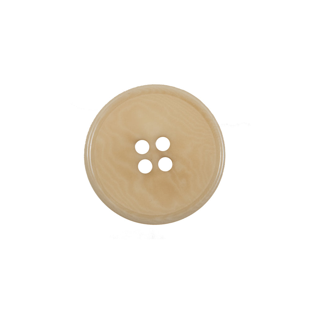 Light Tan Horn 4-Hole Button - 28L/18mm Light Tan Horn 4-Hole Button - 28L/18mm