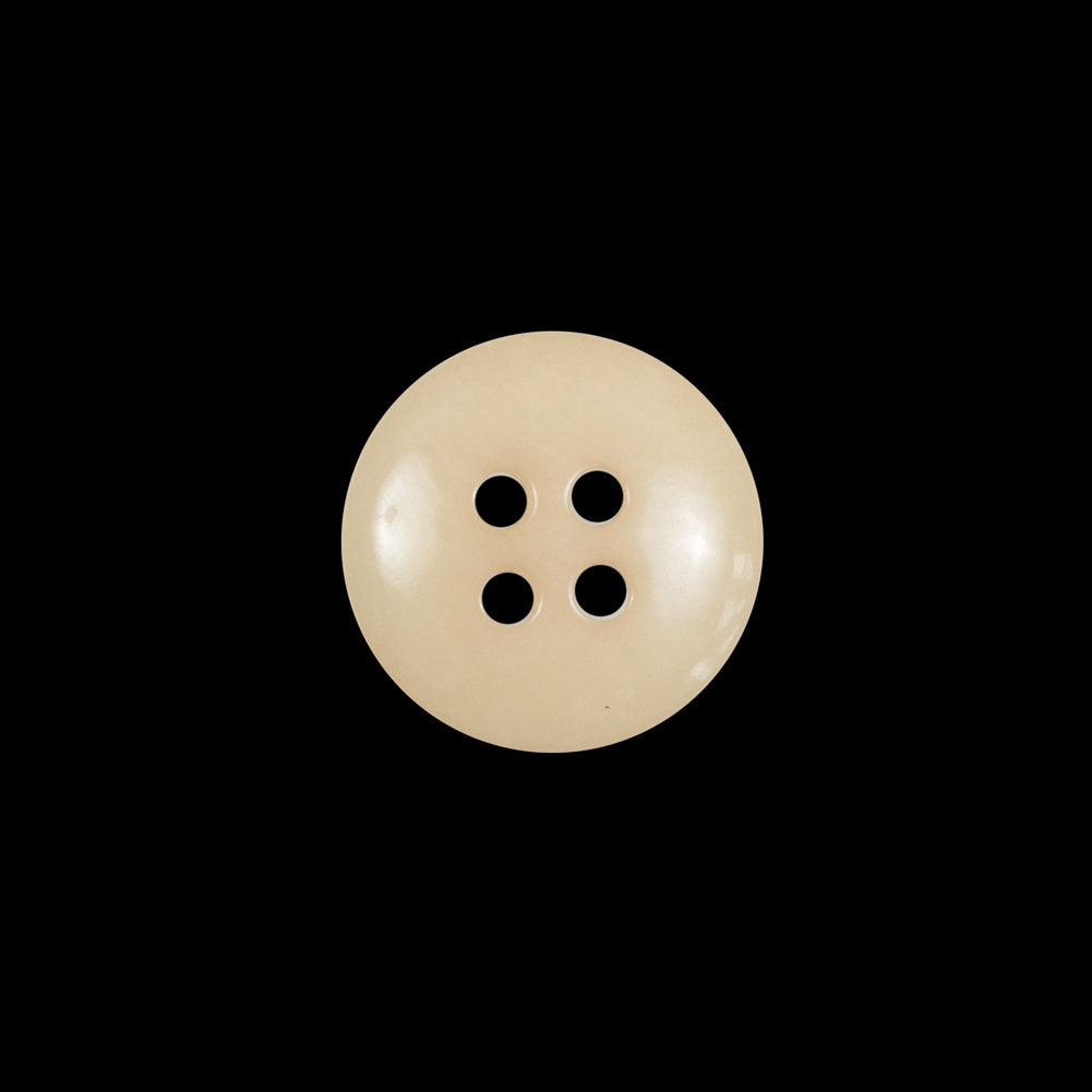 Light Tan Horn 4-Hole Button - 24L/15mm - Detail Light Tan Horn 4-Hole Button - 24L/15mm - Detail
