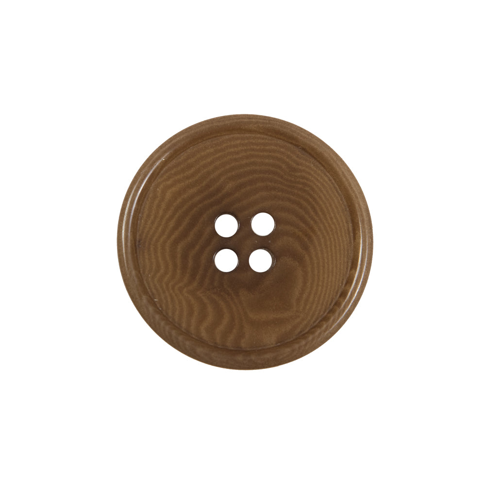 Dark Caramel Horn 4-Hole Button - 36L/23mm Dark Caramel Horn 4-Hole Button - 36L/23mm