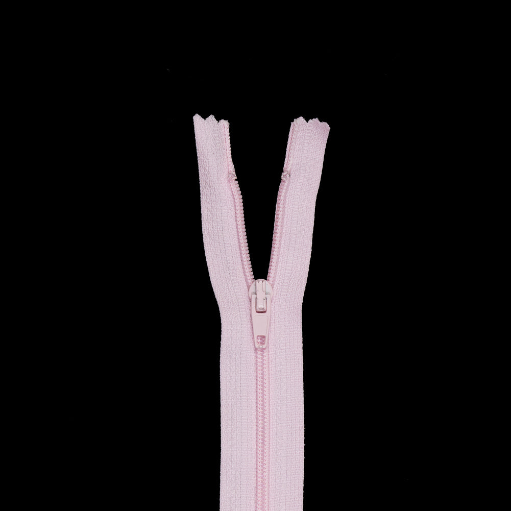 Cradle Pink Regular Zipper with Nylon Coil - 7" Cradle Pink Regular Zipper with Nylon Coil - 7"