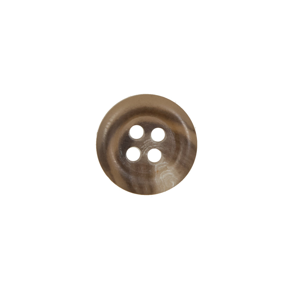 Brown Plastic 4-Hole Button - 22L/14mm Brown Plastic 4-Hole Button - 22L/14mm