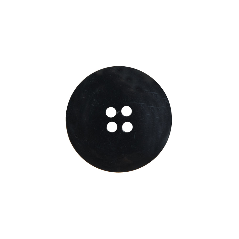 Black Plastic 4-Hole Button - 28L/18mm Detail Black Plastic 4-Hole Button - 28L/18mm Detail