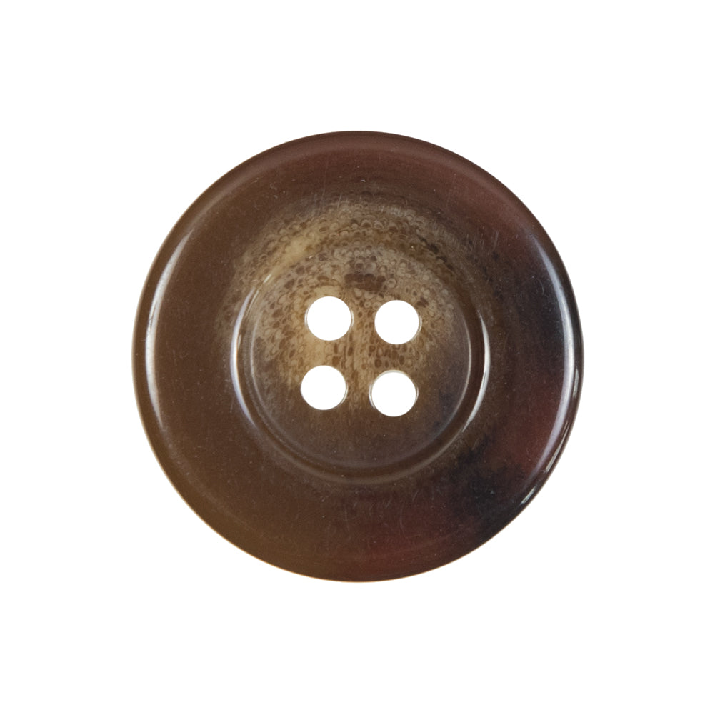 Brown Plastic 4-Hole Button - 40L/25.5mm Brown Plastic 4-Hole Button - 40L/25.5mm