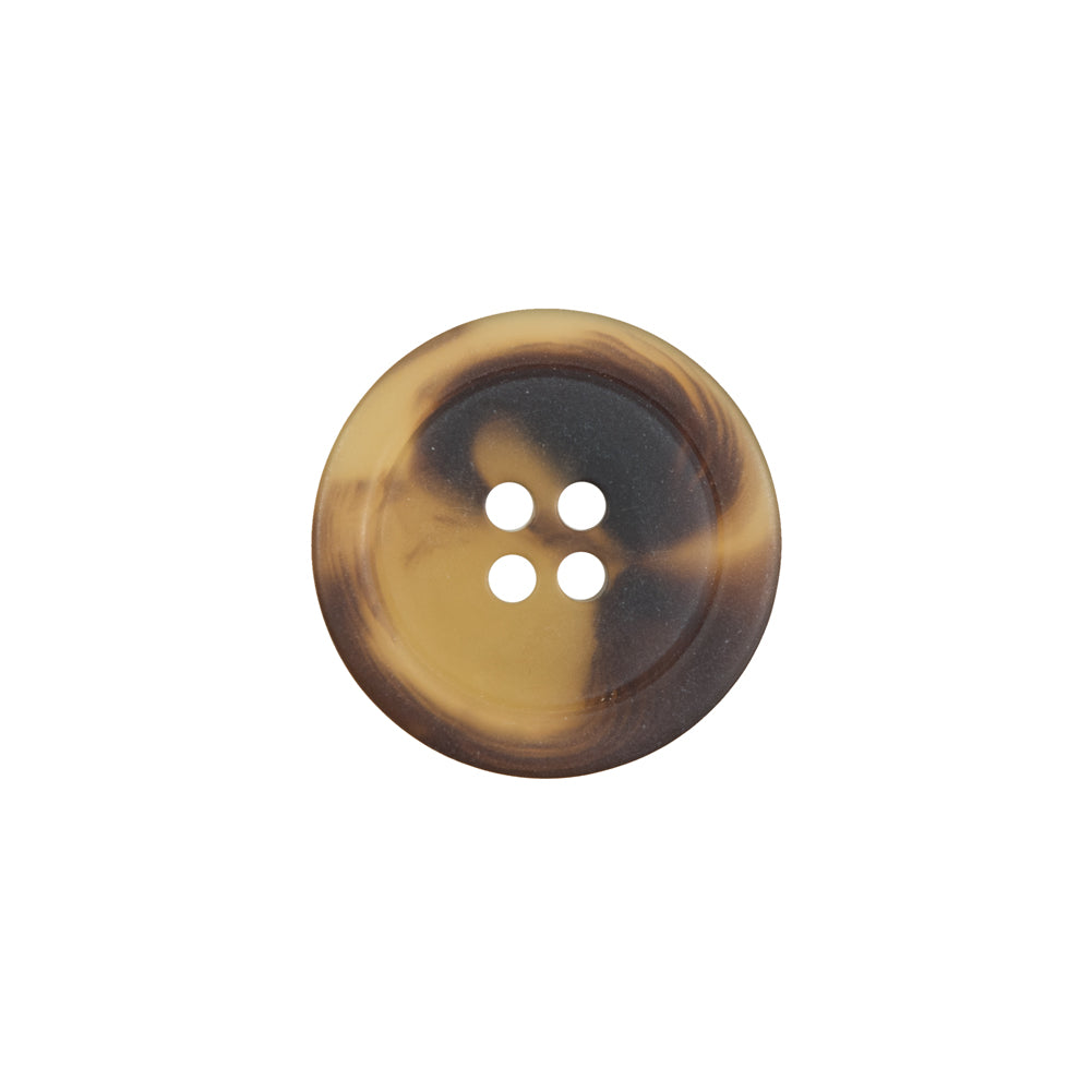 Brown Plastic 4-Hole Button - 28L/18mm Brown Plastic 4-Hole Button - 28L/18mm