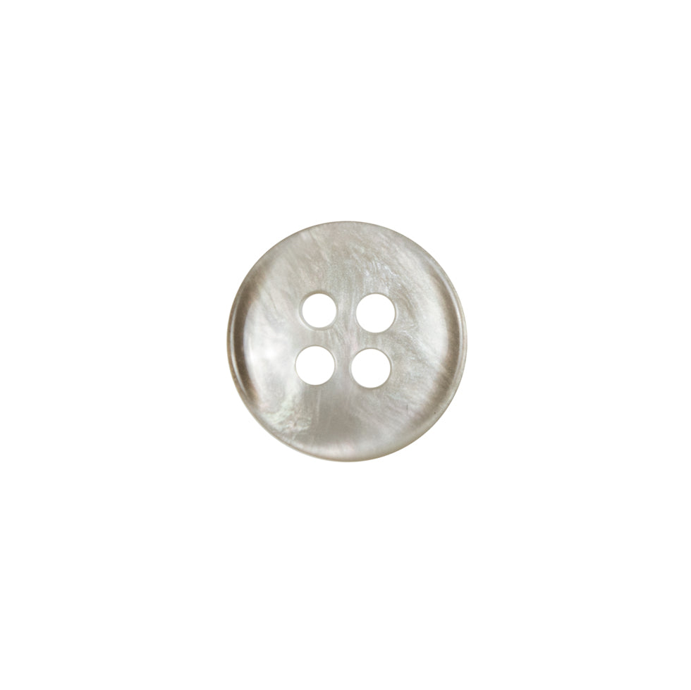 Gray Iridescent Plastic 4-Hole Button - 20L/12.5mm Gray Iridescent Plastic 4-Hole Button - 20L/12.5mm