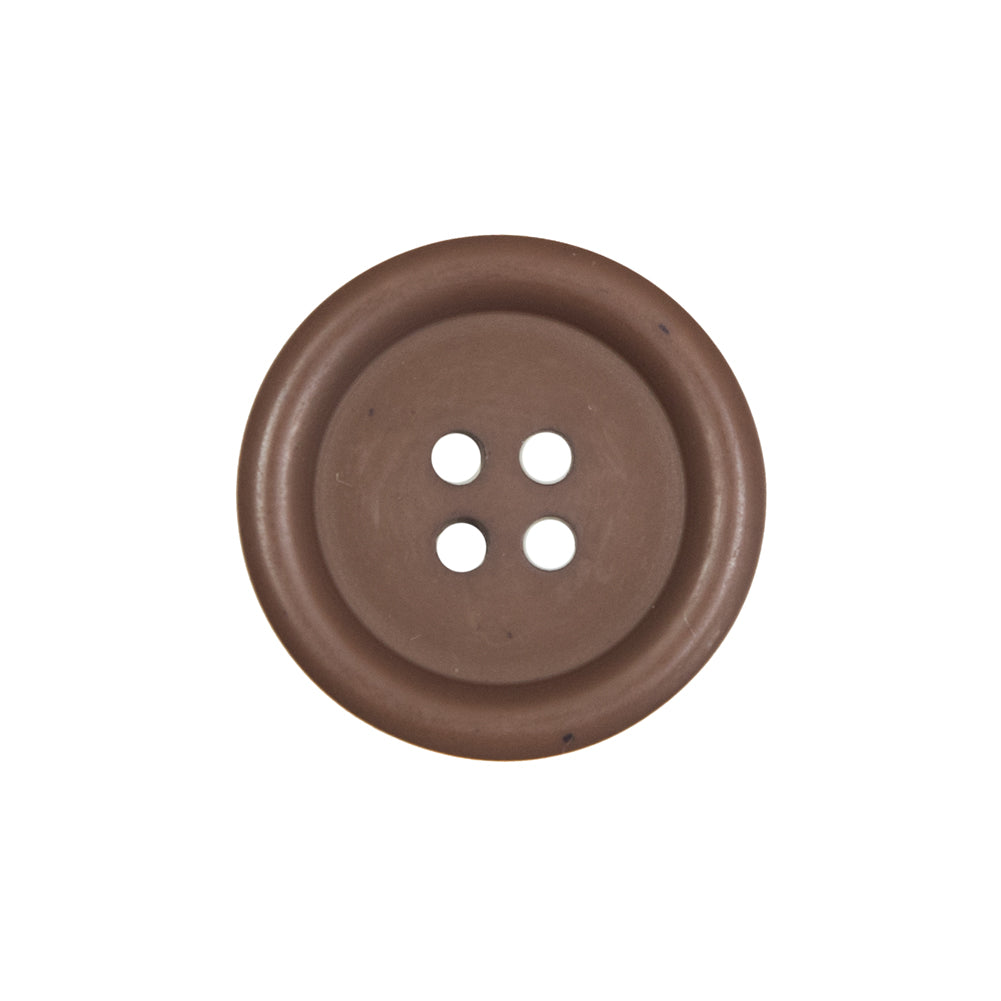 Brown Lipped 4-Hole Button - 36L/23mm Brown Lipped 4-Hole Button - 36L/23mm
