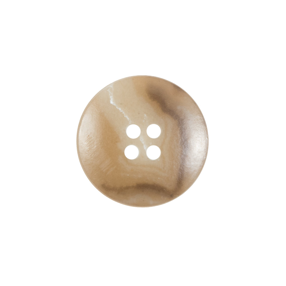 Tan Plastic 4-Hole Button - 32L/20mm Detail Tan Plastic 4-Hole Button - 32L/20mm Detail