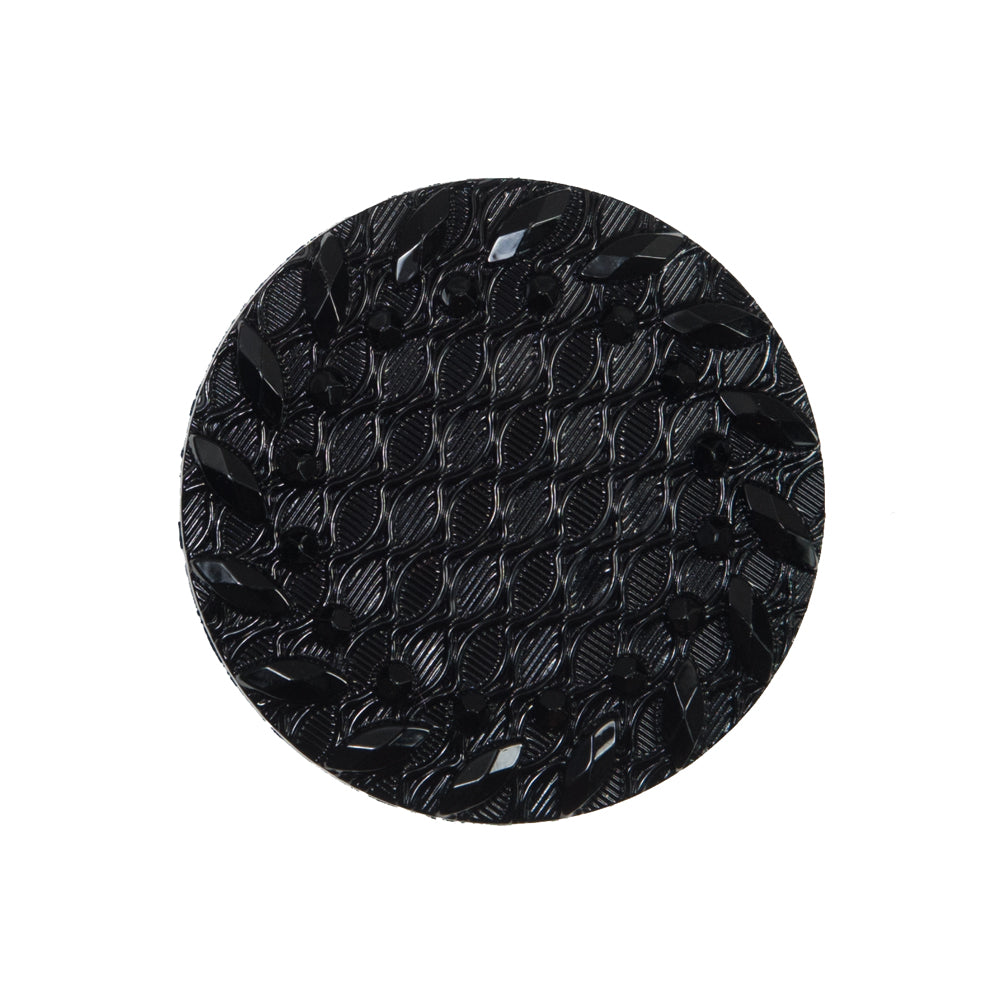 Italian Black Shank Back Button - 44L/28mm