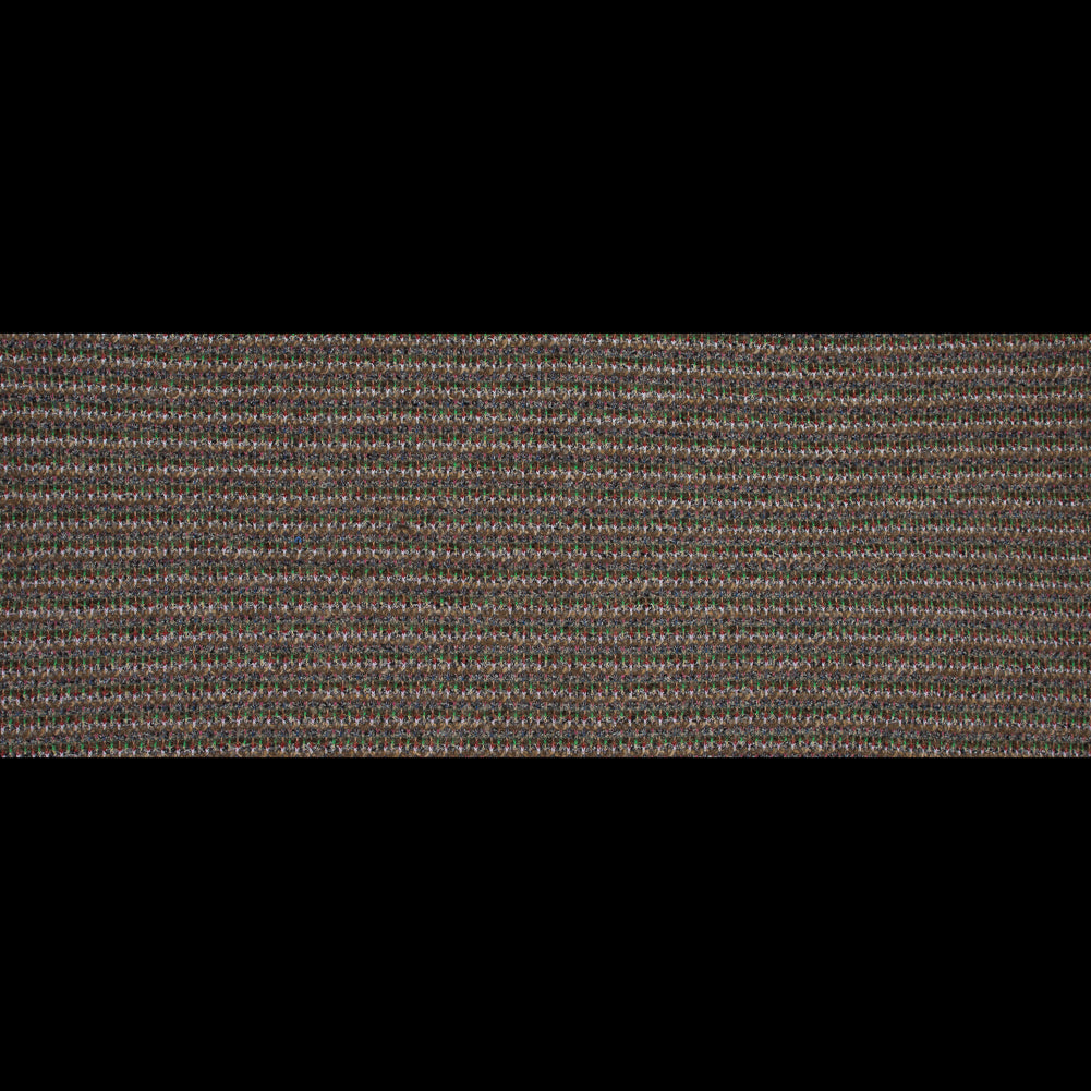 Italian Beige, Green and Red Chunky Wool Knit Folded Italian Beige, Green and Red Chunky Wool Knit Folded