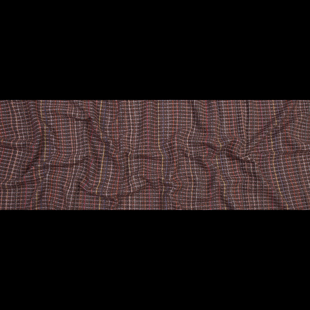 Red and Pink Woven Wool Tweed Folded Red and Pink Woven Wool Tweed Folded