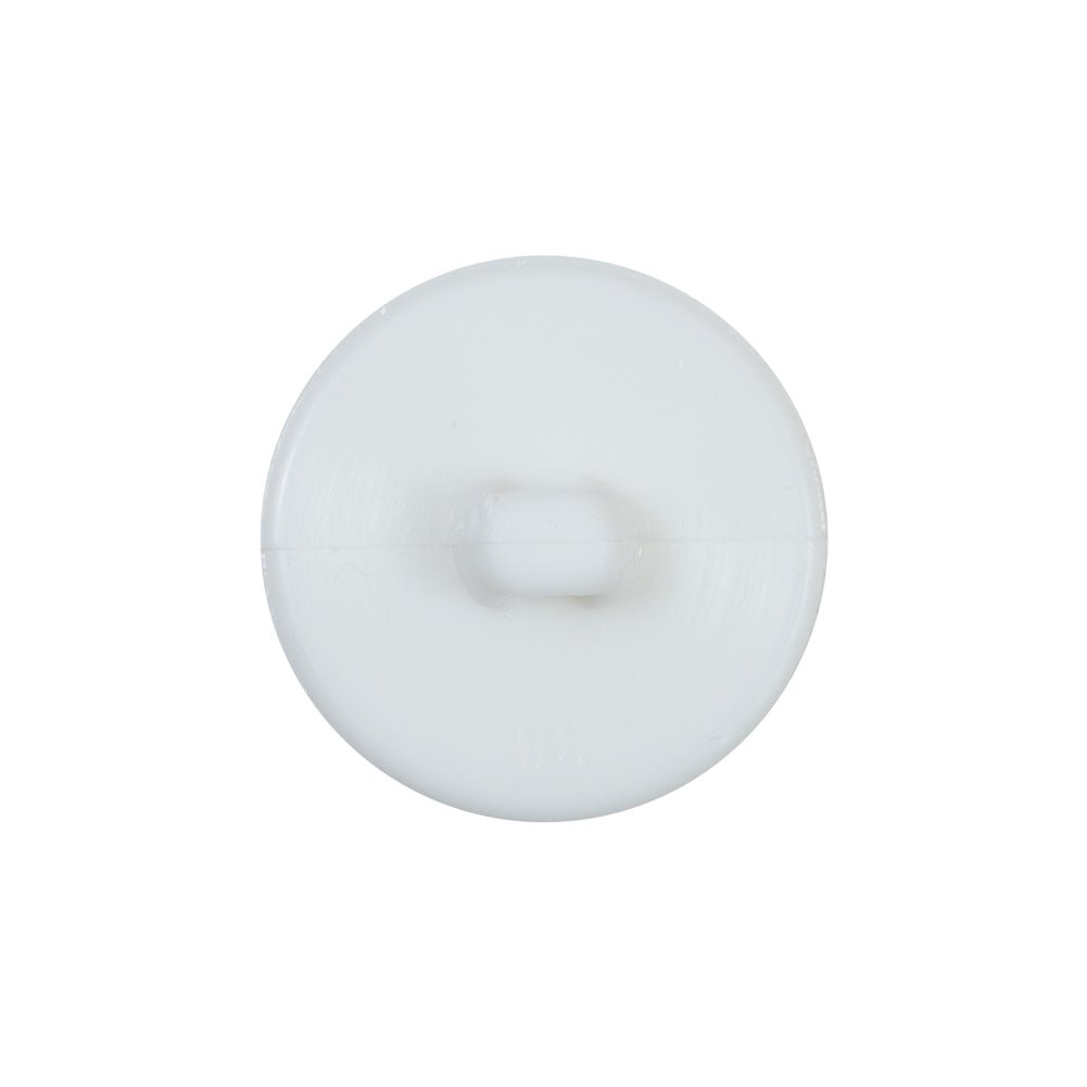 Italian Decorative White Shank Back Button - 36L/23mm Detail
