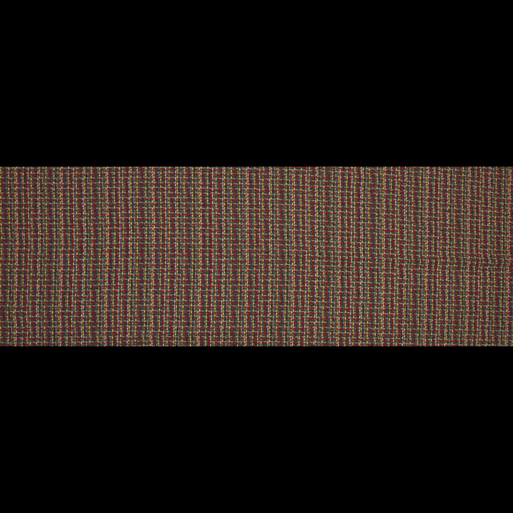 Red, Green and Yellow Woven Wool Tweed Folded Red, Green and Yellow Woven Wool Tweed Folded