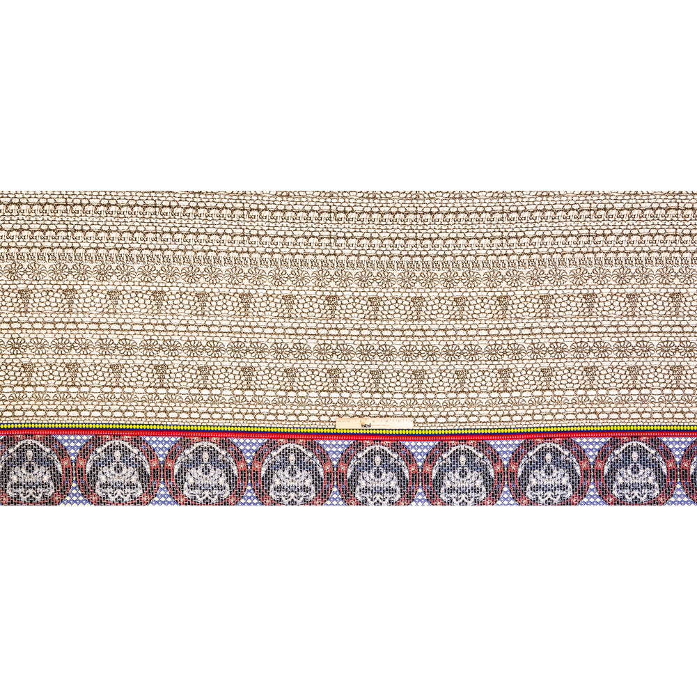 Beige Pattern Play Stretch Corduroy Panel Folded Beige Pattern Play Stretch Corduroy Panel Folded