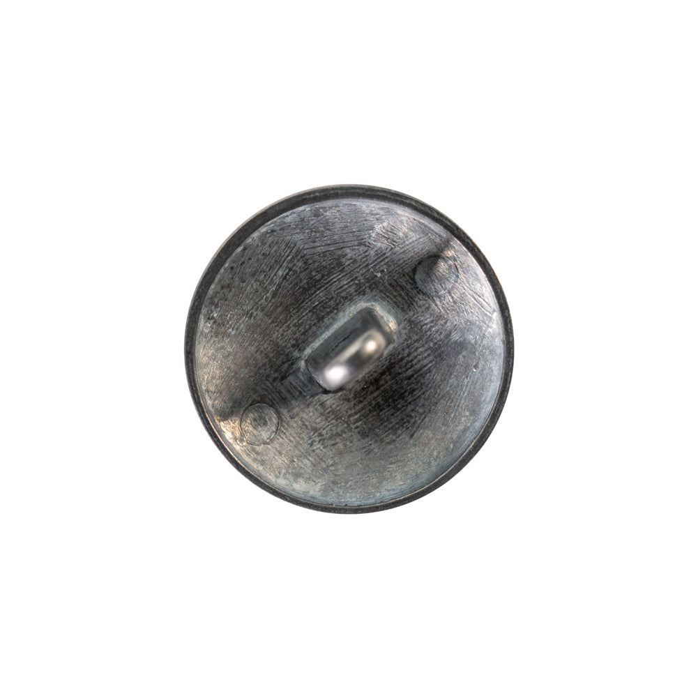 Italian Gray Metal Shank Back Button - 32L/20mm Detail Italian Gray Metal Shank Back Button - 32L/20mm Detail