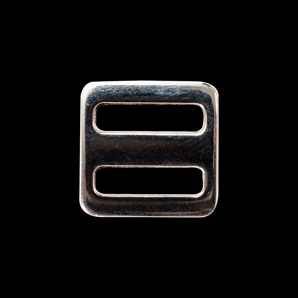 Silver Bra Slider - 0.625" Square Silver Bra Slider - 0.625" Square